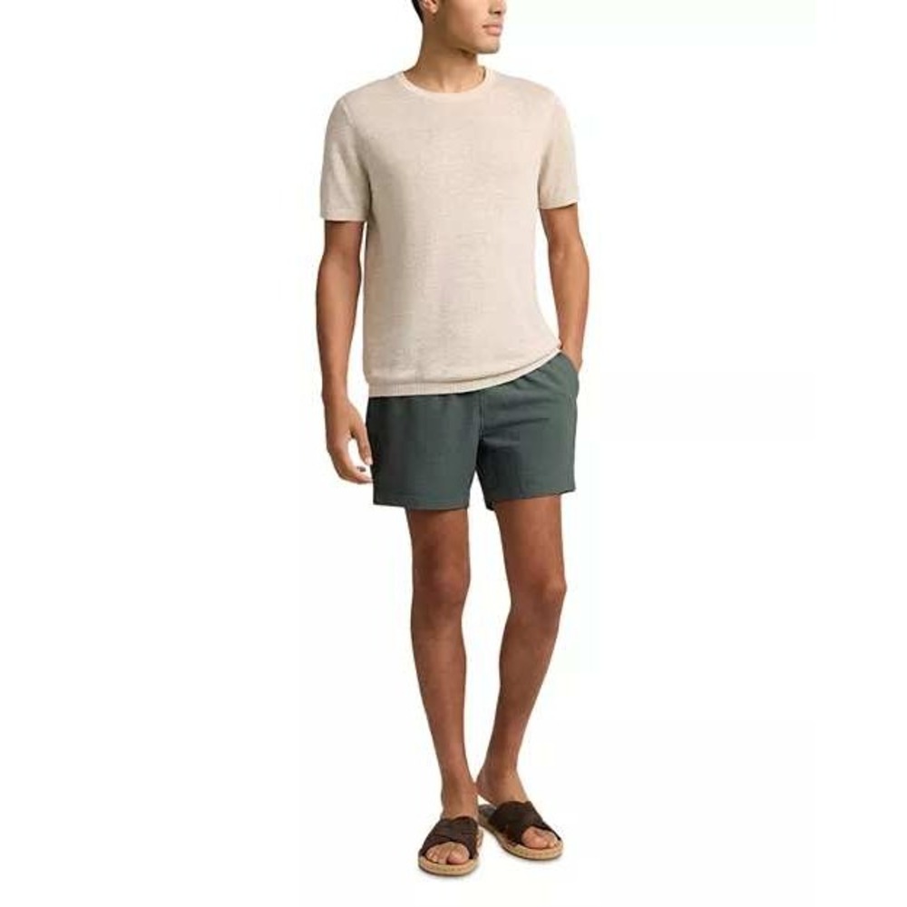 Onia Charles 5" Swim Trunks Seersucker YXR Soft Olive Medium New With Tags‎